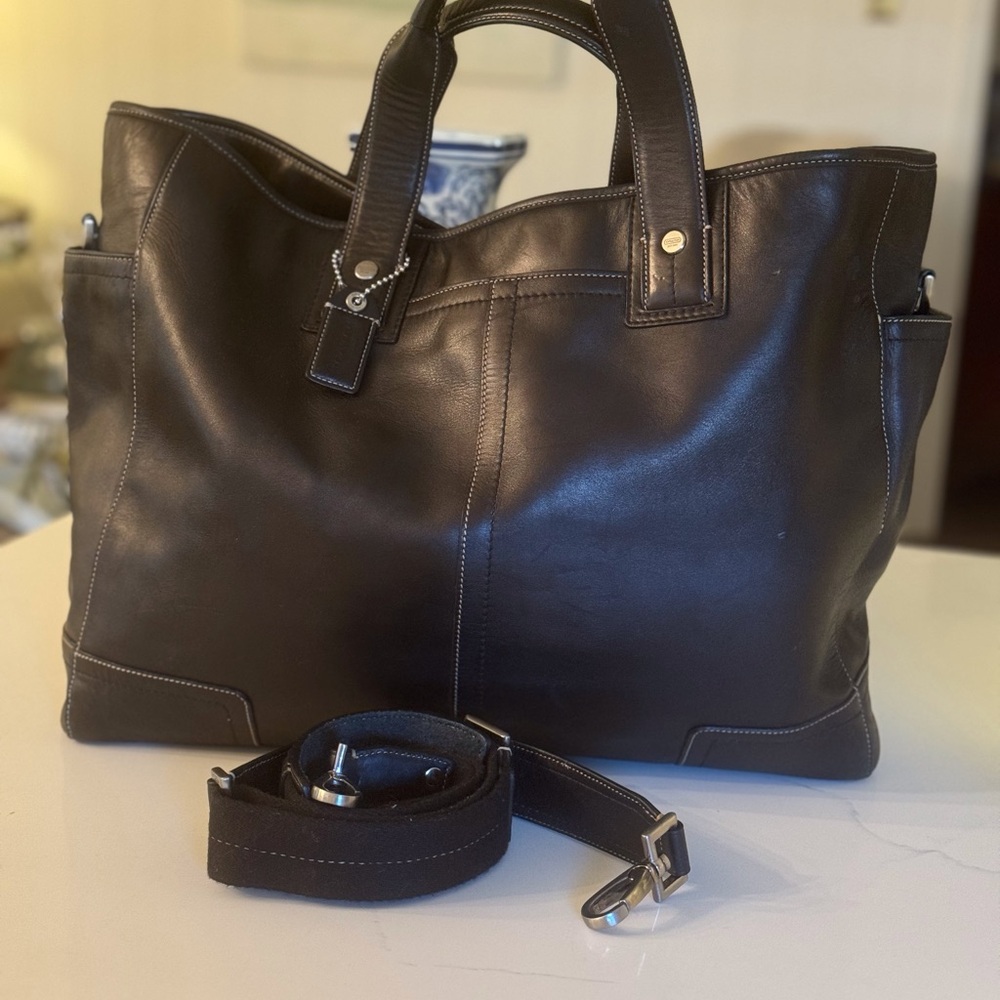 🖤 VINTAGE COACH UNISEX TRAVEL TOTE!